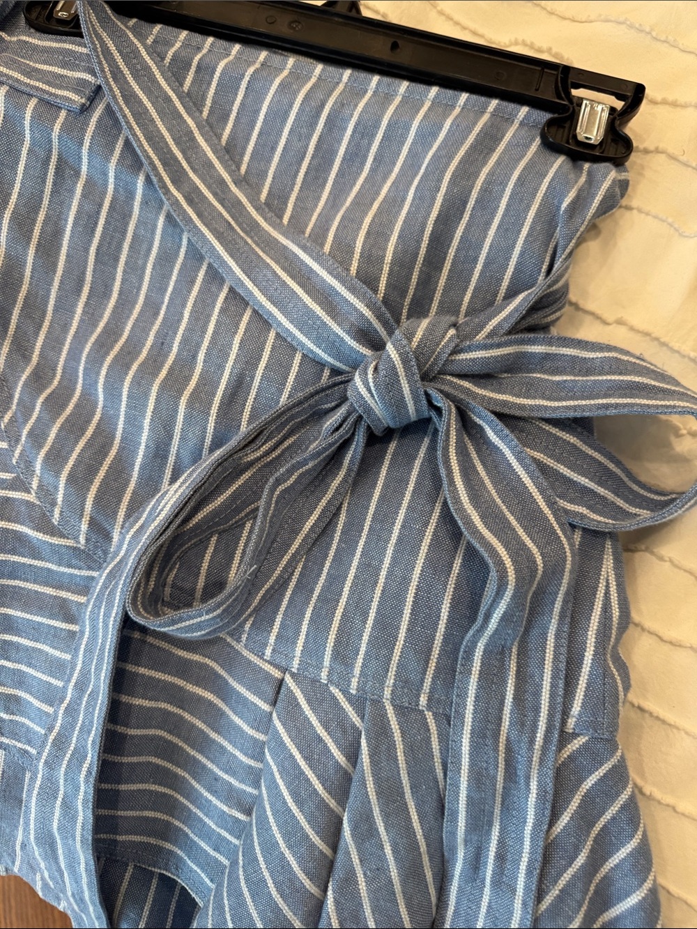 ALEXIS Blue & White Striped Two-Piece Set - Crop Top & Skirt - Picture 5 of 7